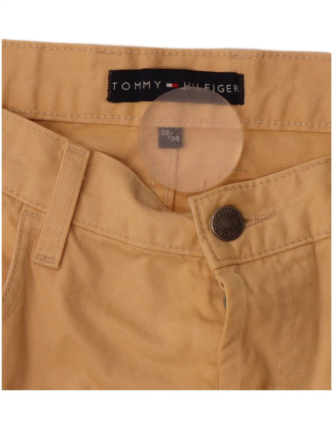 Calça casual masculina TOMMY HILFIGER W38 L31 algodão bege