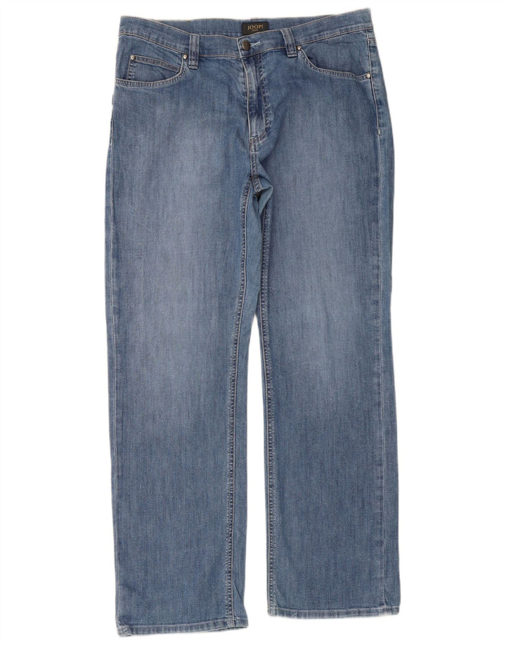 Calça jeans reta masculina Joop W38 L32 algodão azul