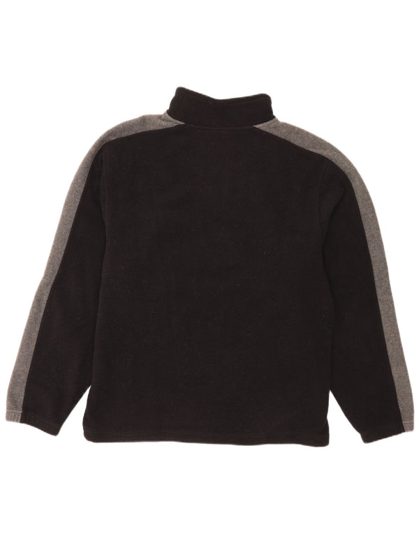 Suéter de lã masculino Barisal com zíper e gola XL preto colorblock poliéster
