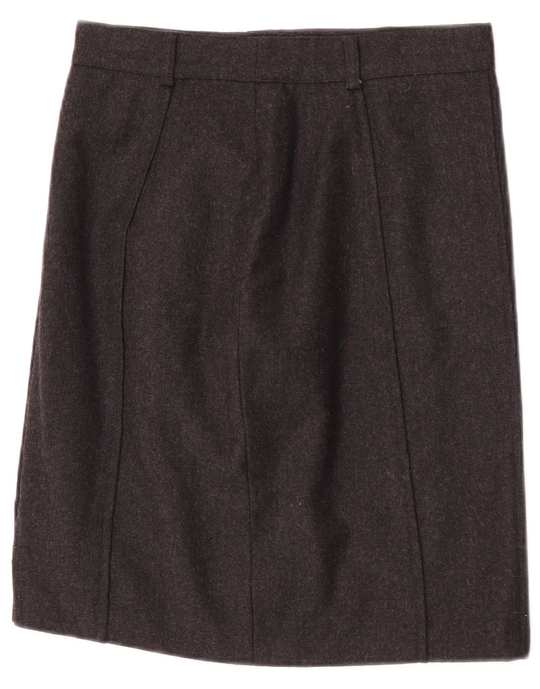 Saia reta feminina vintage W26 pequena cinza