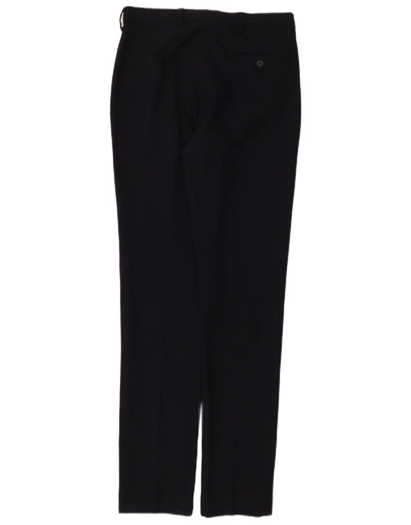 Calça masculina Marks & Spencer Slim Suit W30 L33 Lã Azul Marinho