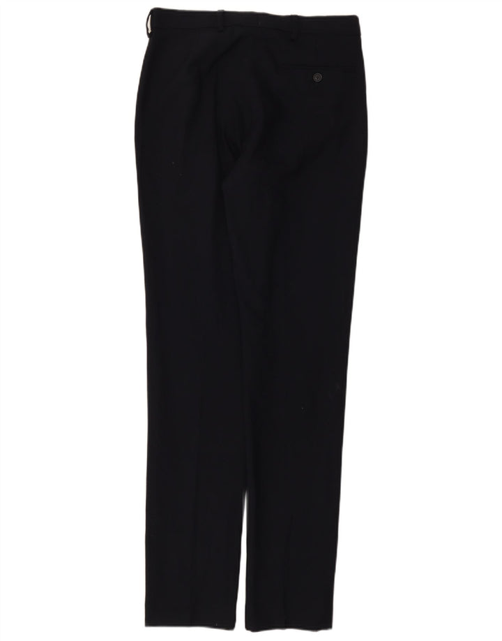 Calça masculina Marks & Spencer Slim Suit W30 L33 Lã Azul Marinho
