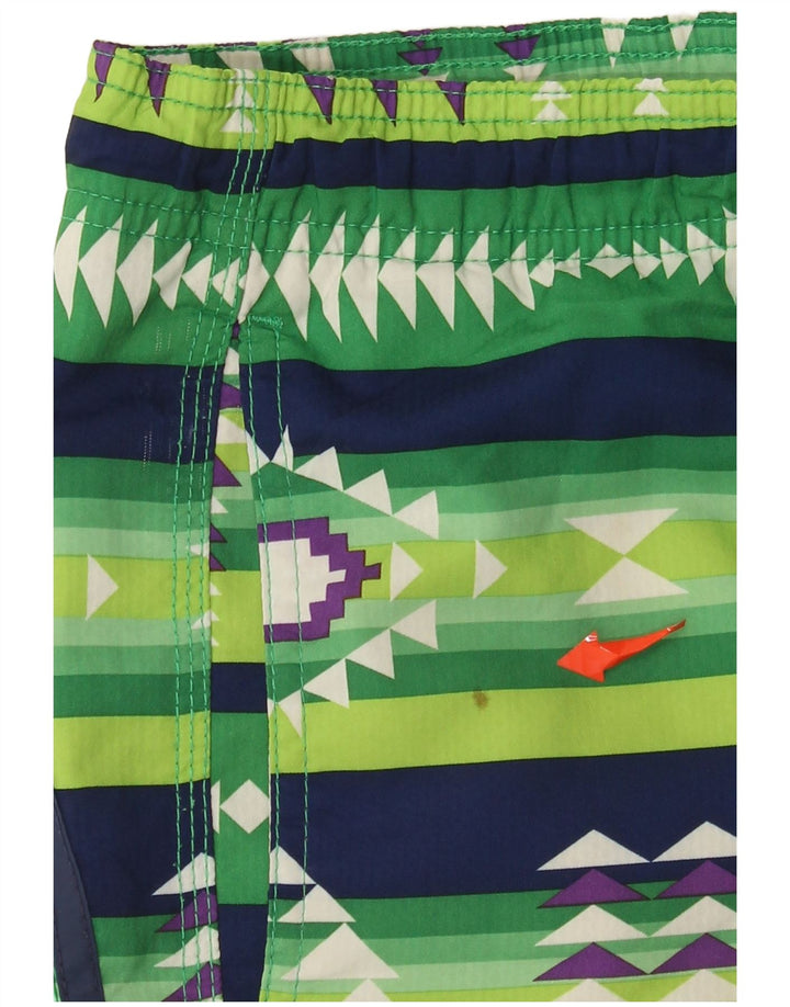 Shorts de natação masculino Sundek XL poliéster geométrico verde