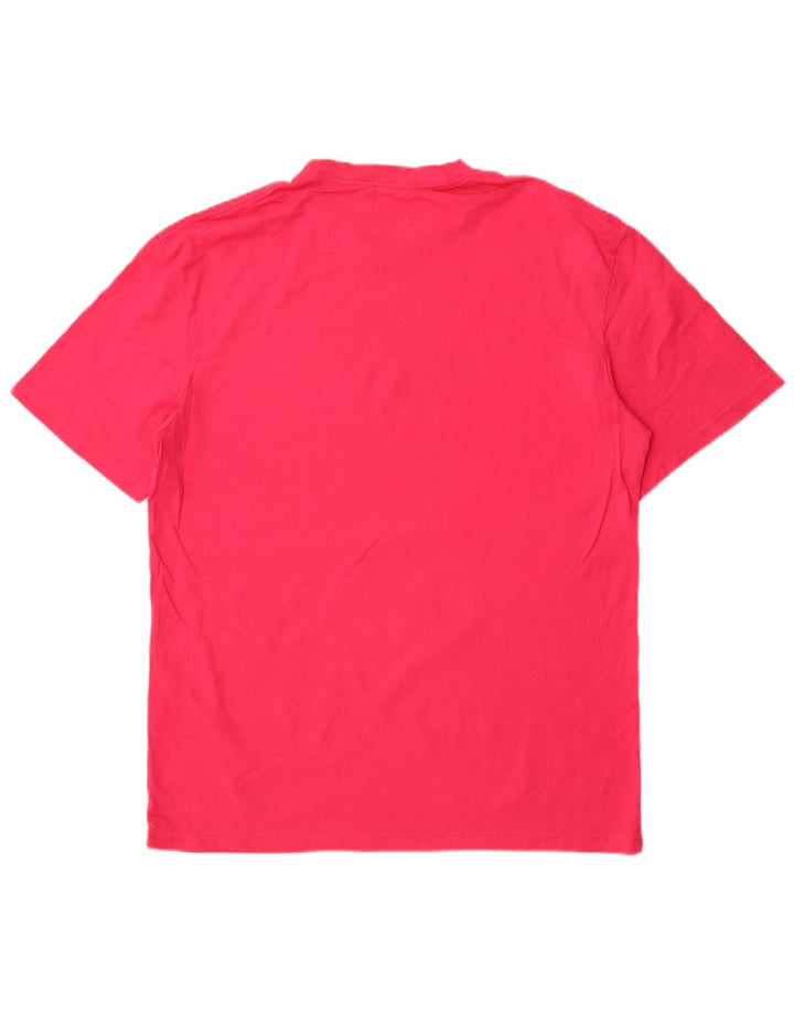 Camiseta masculina Jack & Jones grande algodão rosa