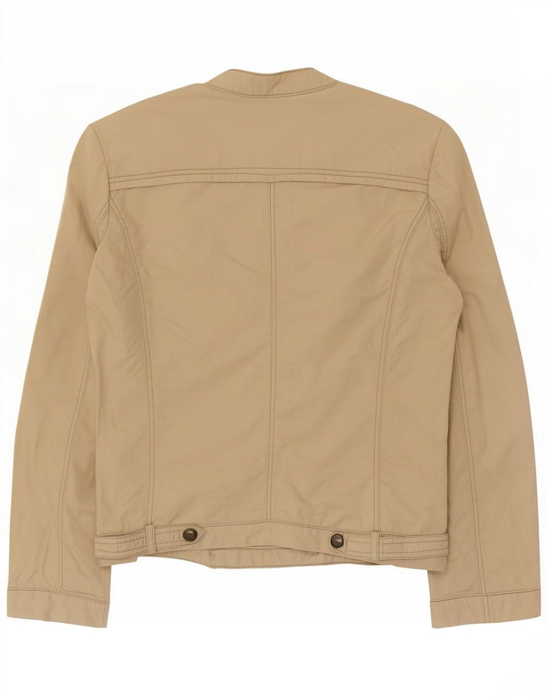 Jaqueta bomber feminina Zara UK 12 algodão bege médio