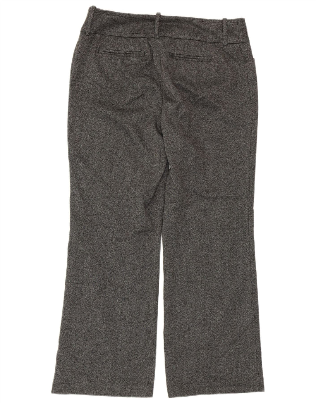 Calça feminina cortada reta MOSSIMO EUA 10 médio W30 L25 cinza
