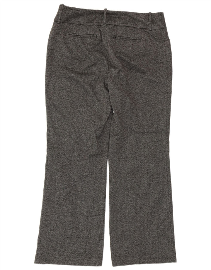 Calça feminina cortada reta MOSSIMO EUA 10 médio W30 L25 cinza