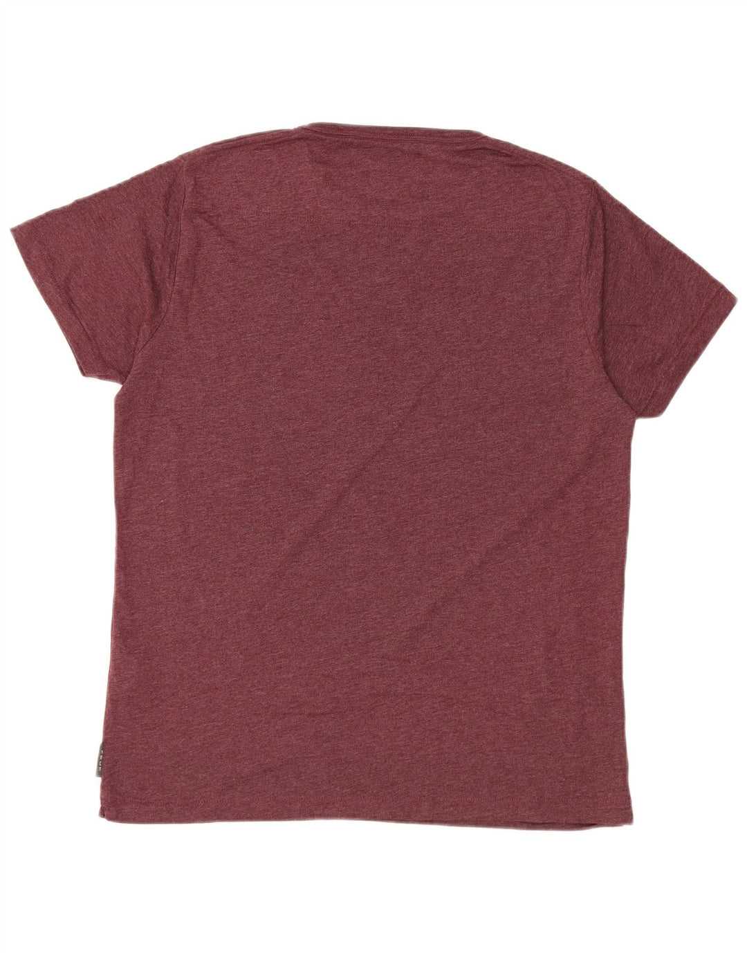 Camiseta gráfica masculina FCUK Top médio algodão Borgonha