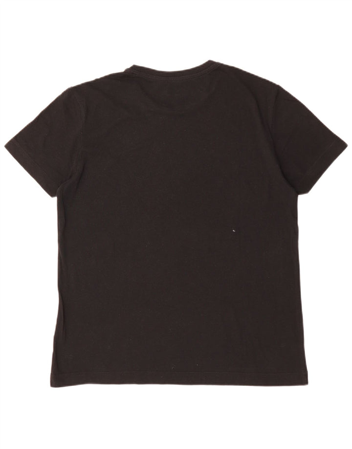 LOTTO Camiseta masculina gráfica top pequeno algodão preto