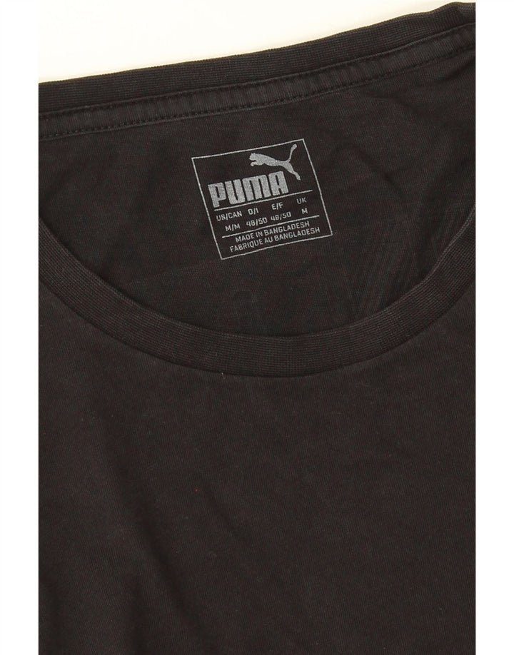 Camiseta Puma Masculina Graphic Top Médio Preto