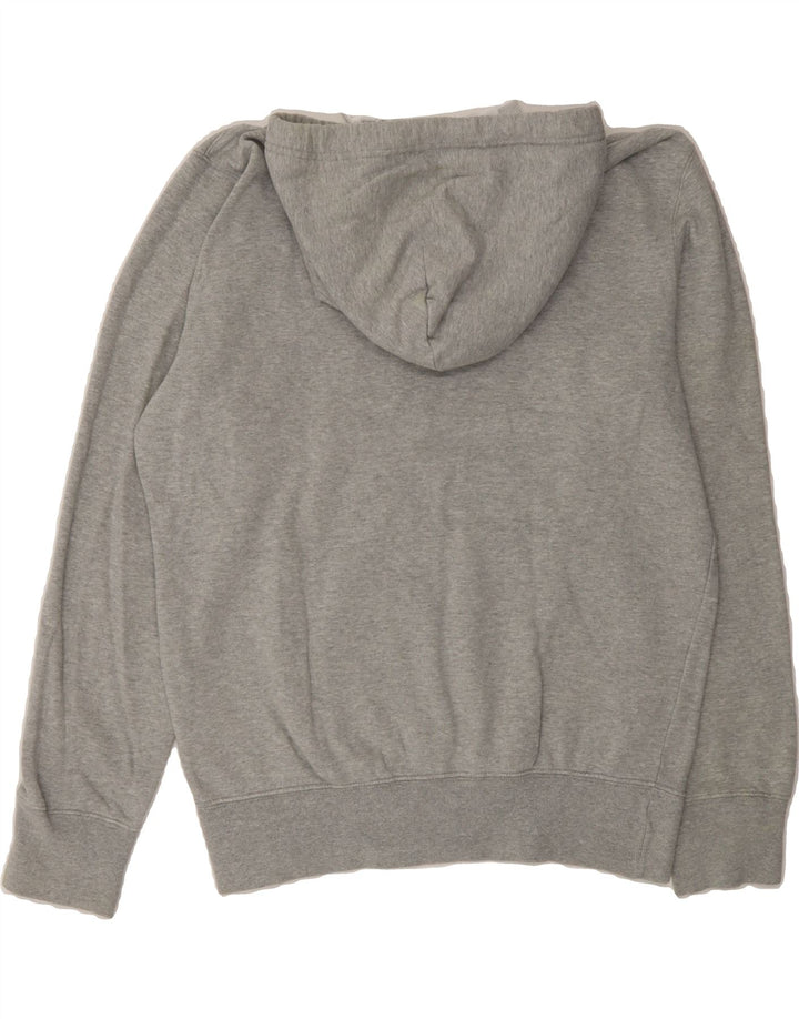 CHAMPION Womens Graphic Hoodie Jumper UK 14 Medium Grey Cotton Vintage Champion and Second-Hand Champion from Messina Hembry 