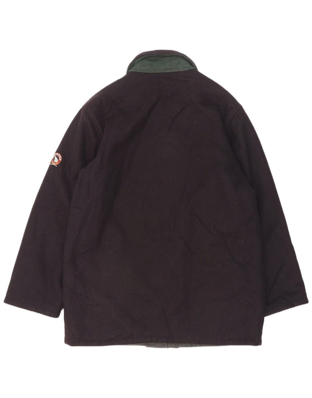 Casaco corta-vento masculino reversível North Pole UK 40 grande lã azul marinho
