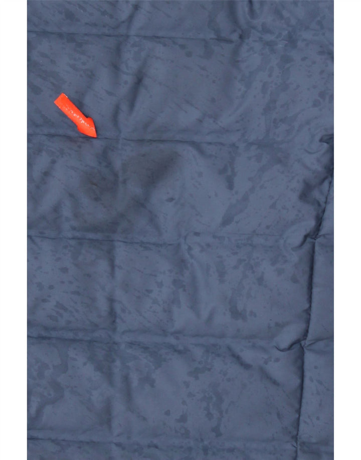 Jaqueta acolchoada feminina Adidas UK 16 grande poliéster azul
