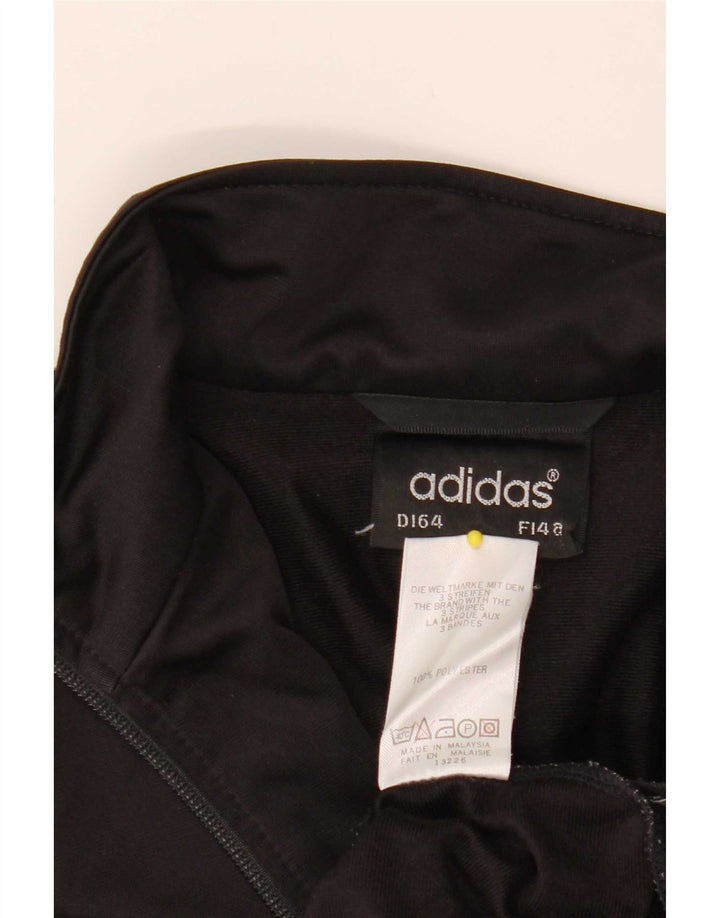 Casaco de treino Adidas Boys 13-14 anos preto poliéster