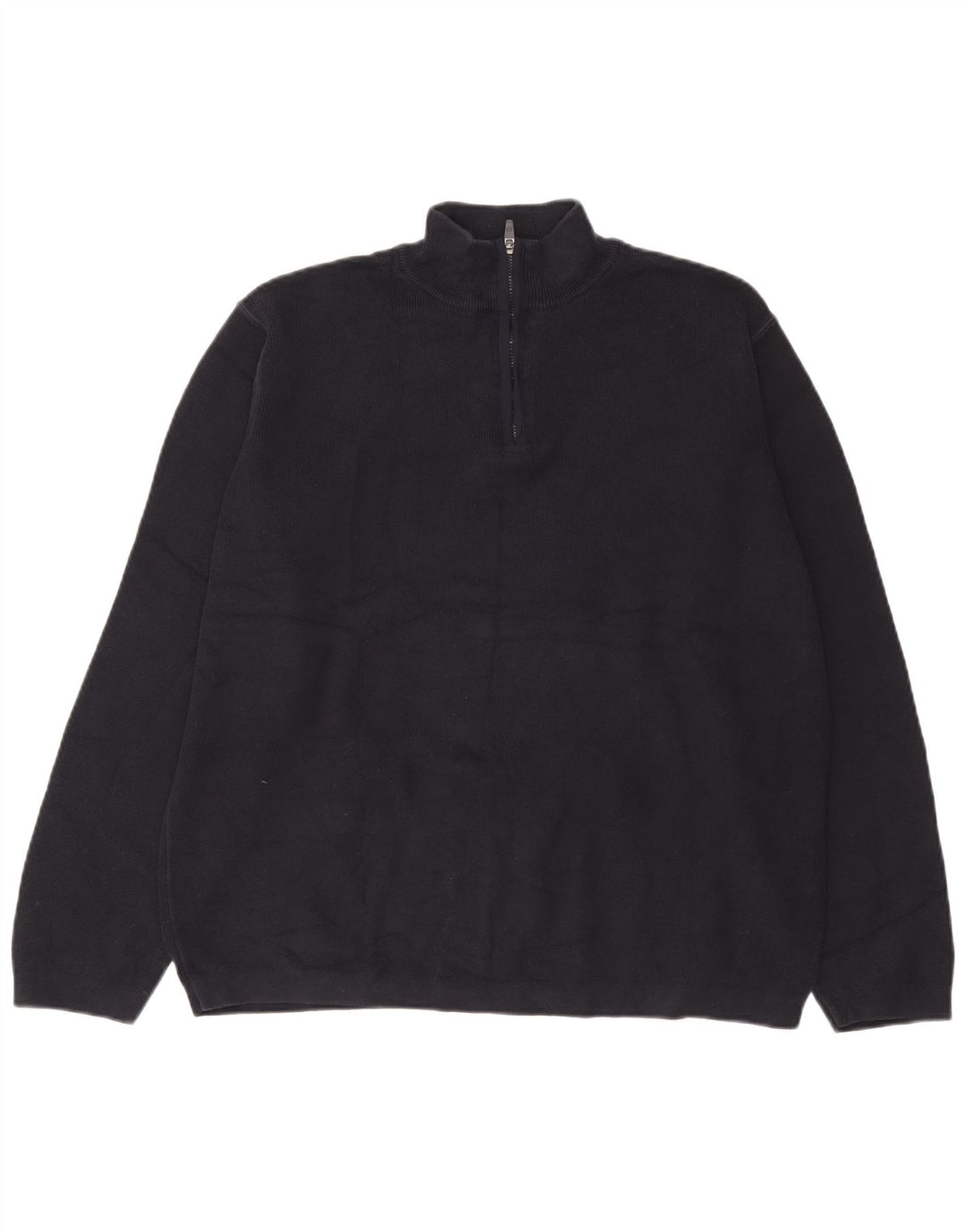 Suéter masculino Marks & Spencer Blue Harbor com zíper e gola XL azul marinho