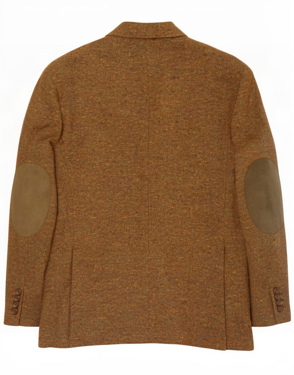 Jaqueta blazer masculina essencial com 3 botões IT 50 grande cáqui salpicado