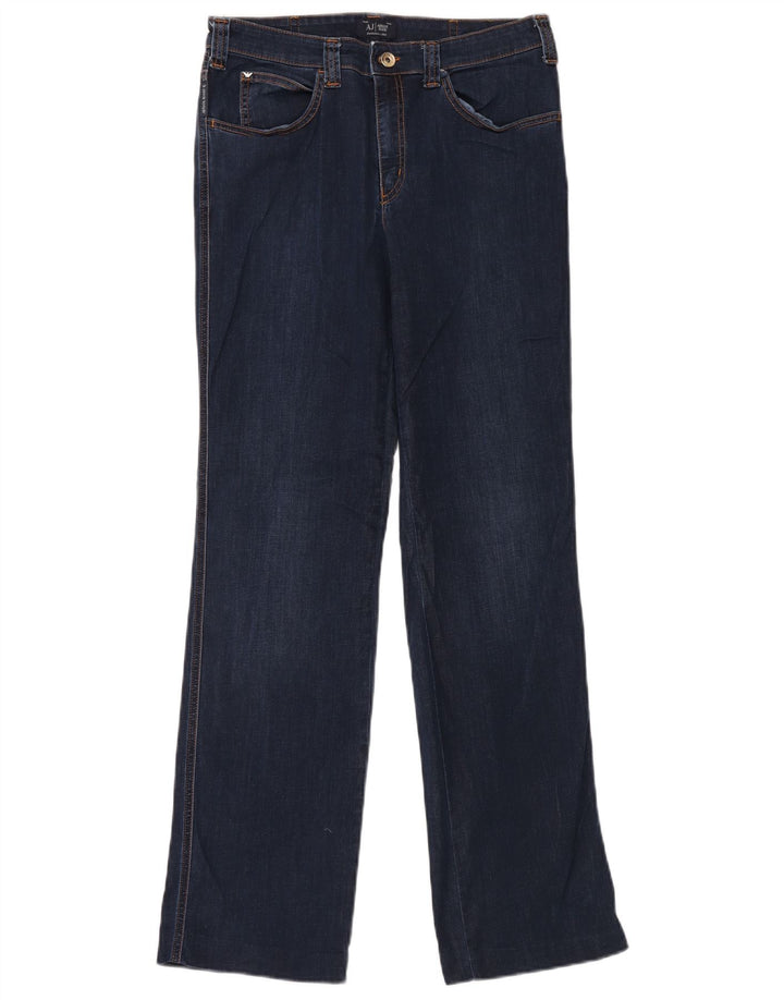 Jeans retos femininos Armani W31 L32 algodão azul marinho