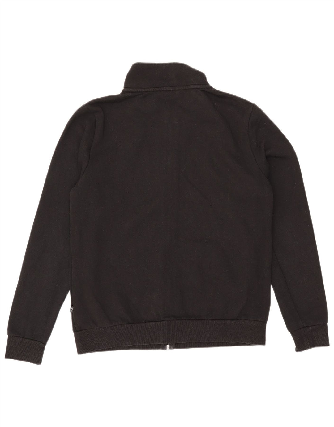 Puma Womens Tracksuit Top Jacket UK 16 Grande Algodão Preto