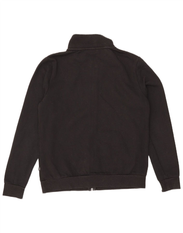 Puma Womens Tracksuit Top Jacket UK 16 Grande Algodão Preto