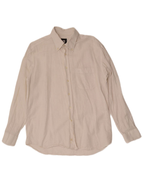 Camisa masculina ROCCOBAROCCO tamanho 44 17 1/2 XL branca