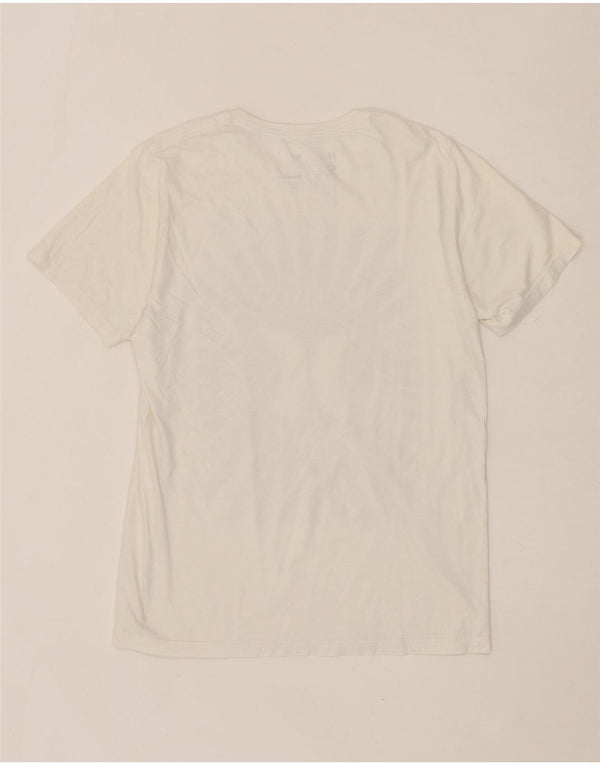 Camiseta gráfica masculina HURLEY Top médio algodão branco