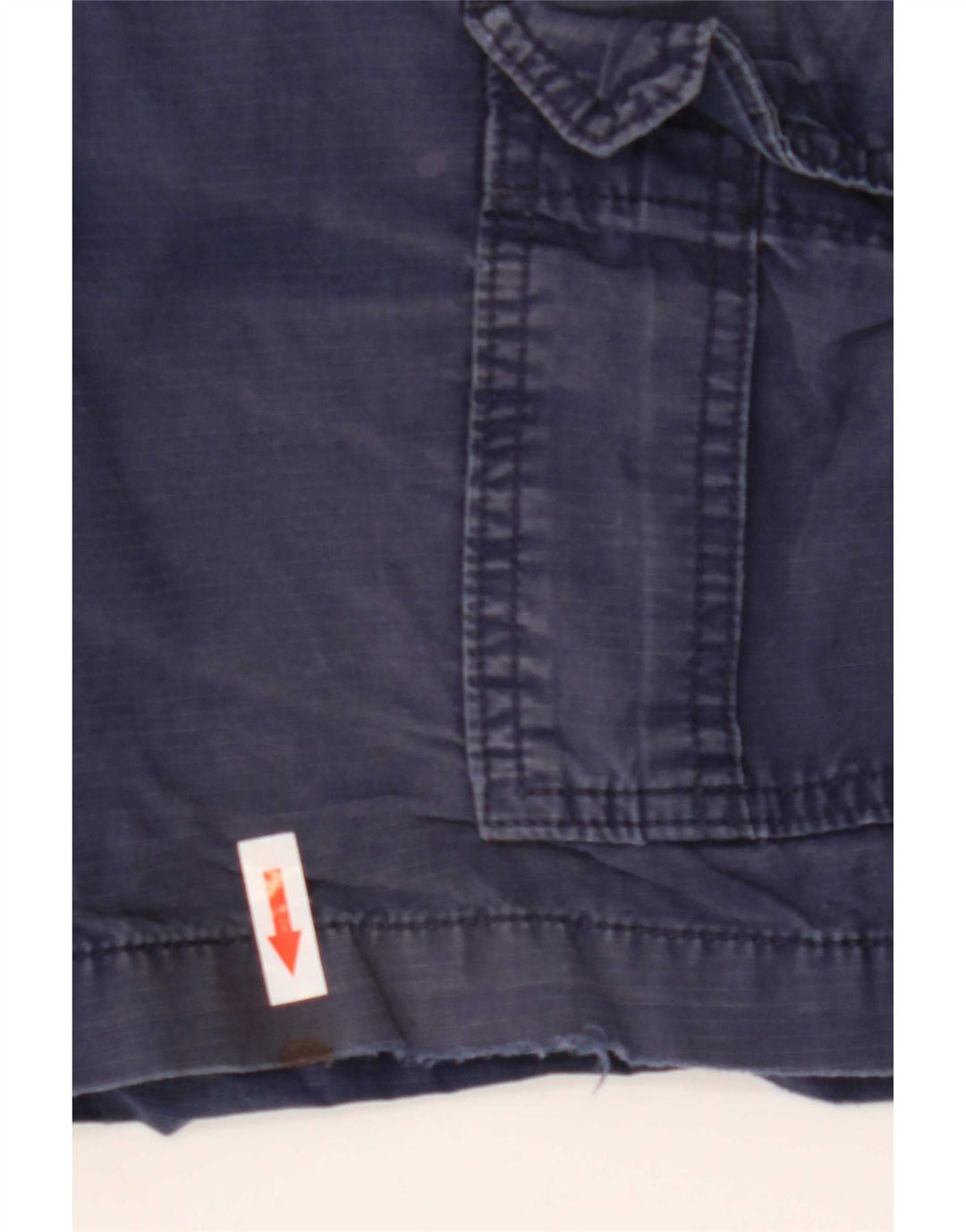 Shorts cargo masculino Gap W28 algodão listrado azul marinho médio