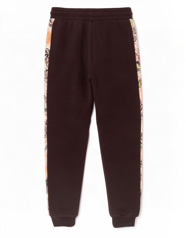 Puma Girls Tracksuit Trousers Joggers 9-10 Years Black Colourblock Cotton