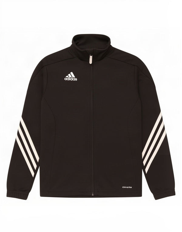 Casaco de treino Adidas Boys Climalite 9-10 anos preto poliéster