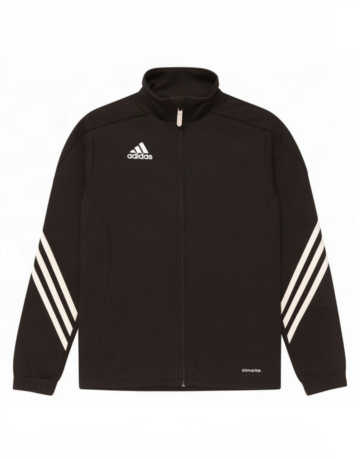 Casaco de treino Adidas Boys Climalite 9-10 anos preto poliéster