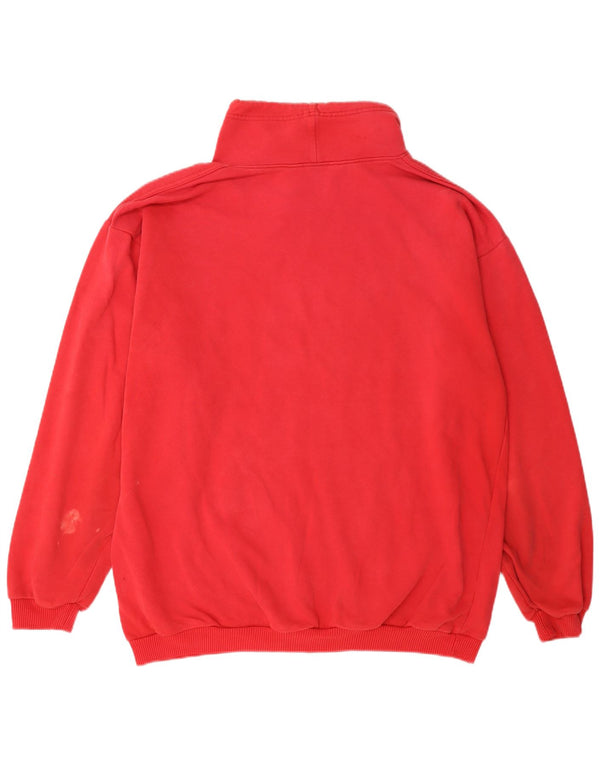 Suéter feminino Marks & Spencer com ajuste relaxado Reino Unido 16/18 grande vermelho