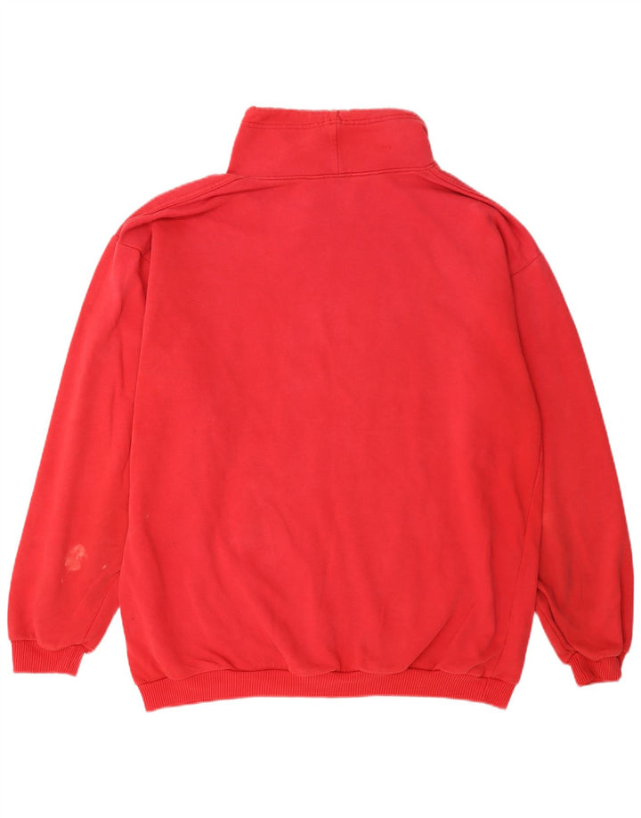 Suéter feminino Marks & Spencer com ajuste relaxado Reino Unido 16/18 grande vermelho