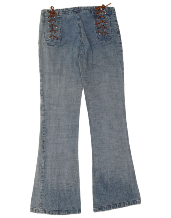 Womens Flared Jeans W30 L30 Blue Cotton