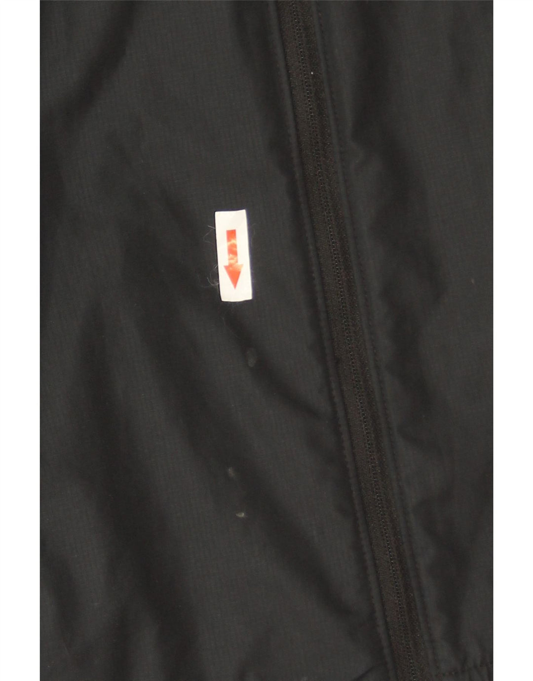 Jaqueta de chuva com capuz feminina Nike UK 16 grande cinza colorblock poliéster