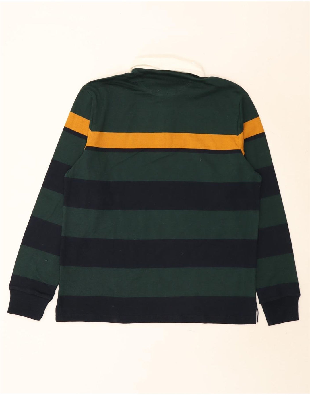 Camisa polo masculina de rugby Marks & Spencer grande listrada multicolorida