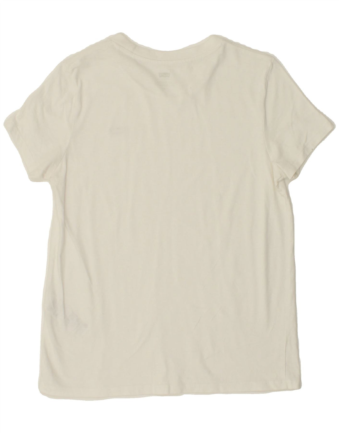 LEVI'S Womens T-Shirt Top UK 12 Medium White Cotton Vintage Levi's and Second-Hand Levi's from Messina Hembry 