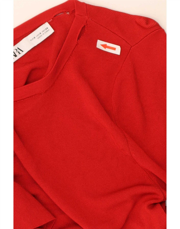 Blusa feminina Zara UK 8 pequena vermelha