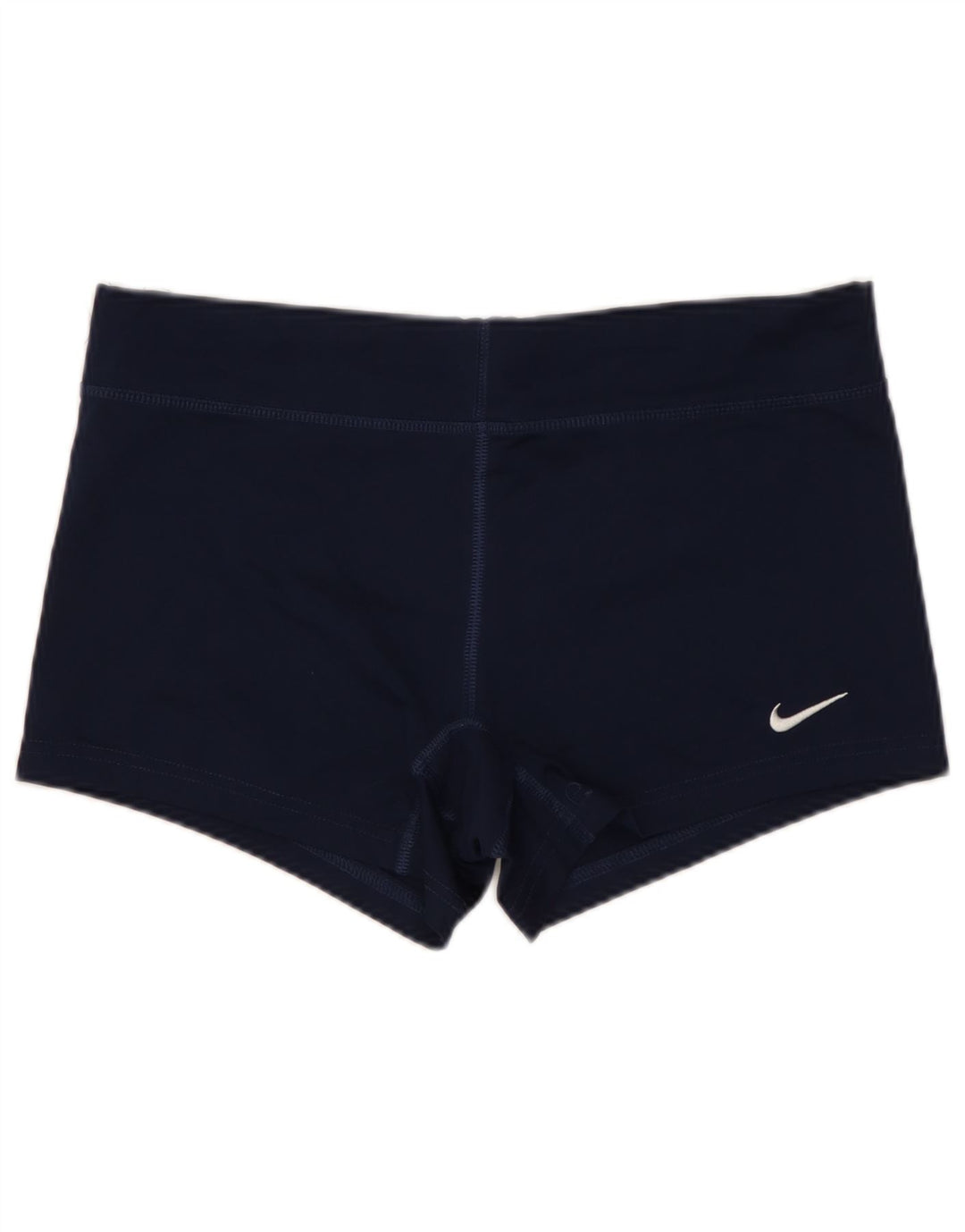 Shorts esportivos femininos NIKE Dri Fit UK 12 médio azul marinho poliéster