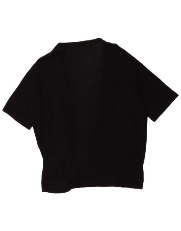 Suéter feminino Marks & Spencer Autograph Cardigan Reino Unido 16 grande preto