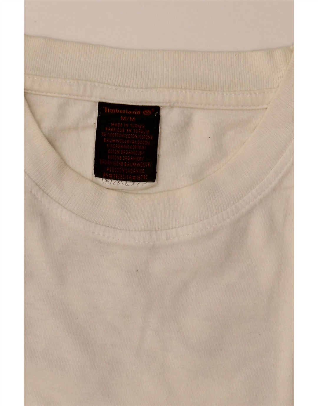 Camiseta masculina Timberland Graphic Top médio algodão branco