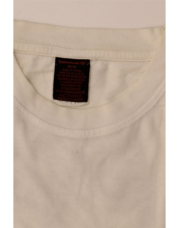 Camiseta masculina Timberland Graphic Top médio algodão branco