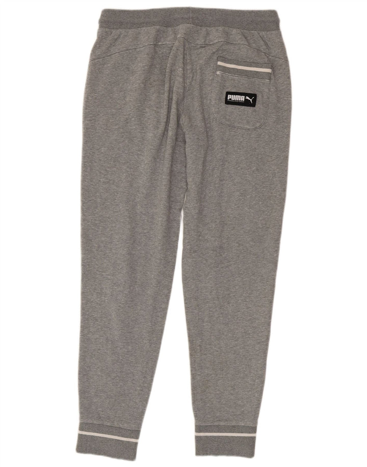 Calça esportiva masculina PUMA Graphic Joggers cinza médio manchado