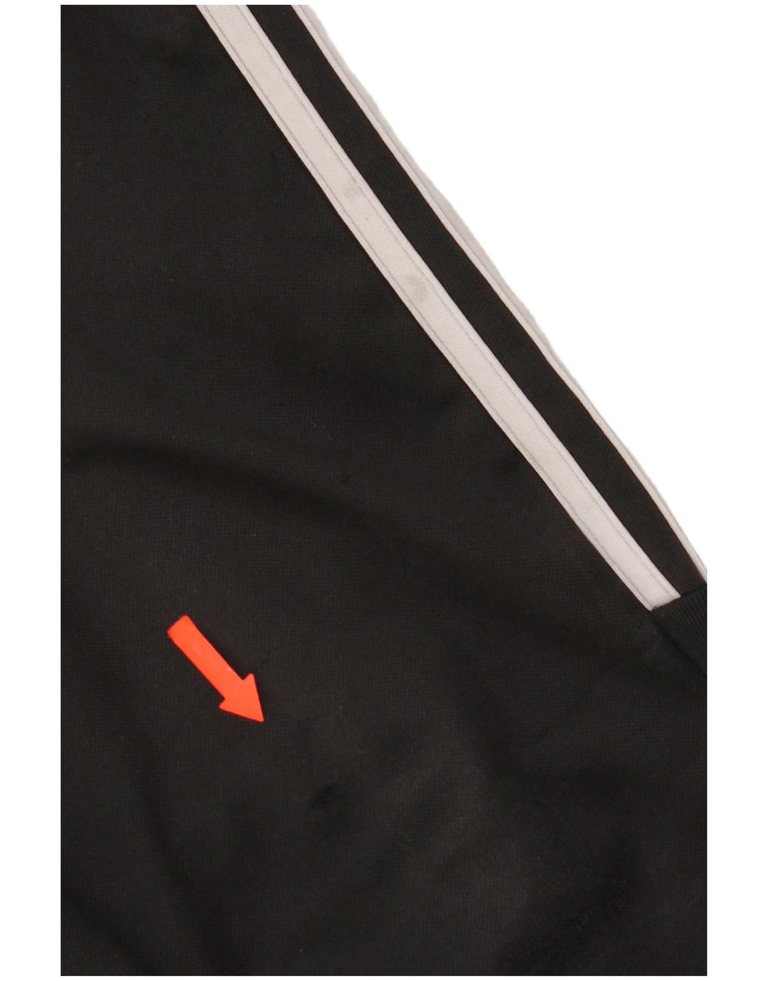 Calça de treino feminina Adidas UK 10 pequena poliéster preto