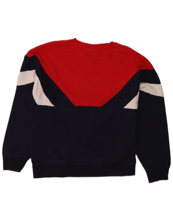 Moletom masculino Fila Graphic Jumper XL azul marinho algodão colorblock