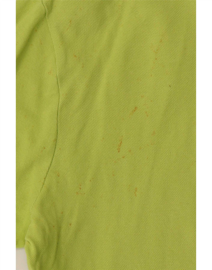 Camisa polo masculina Diadora pequena algodão verde