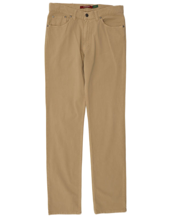 Carrera Masculino 700 Calça Casual Reta IT 48 Médio W33 L33 Algodão Bege