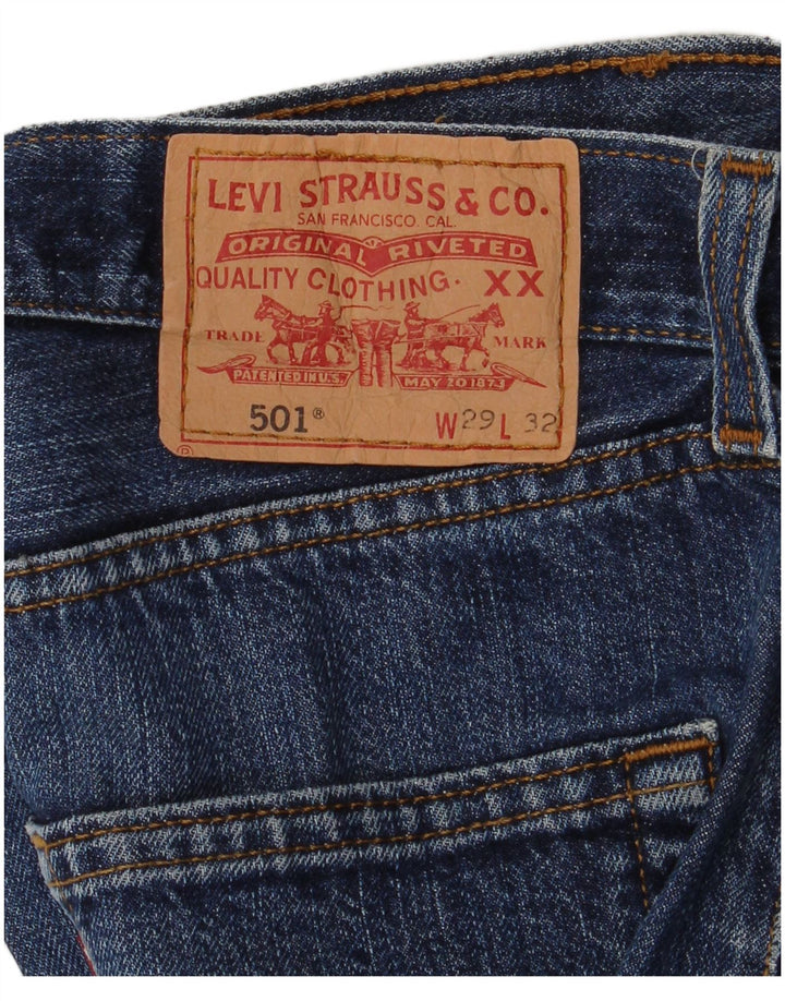 Shorts jeans feminino Levi's 501 W29 azul médio