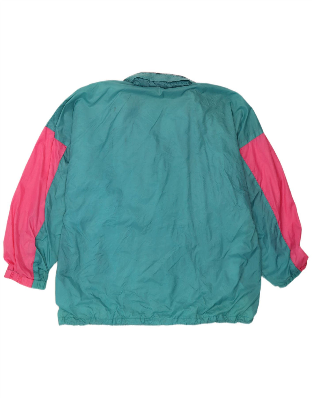 Jaqueta de chuva masculina PUMA com capuz UK 42 XL azul colorblock nylon