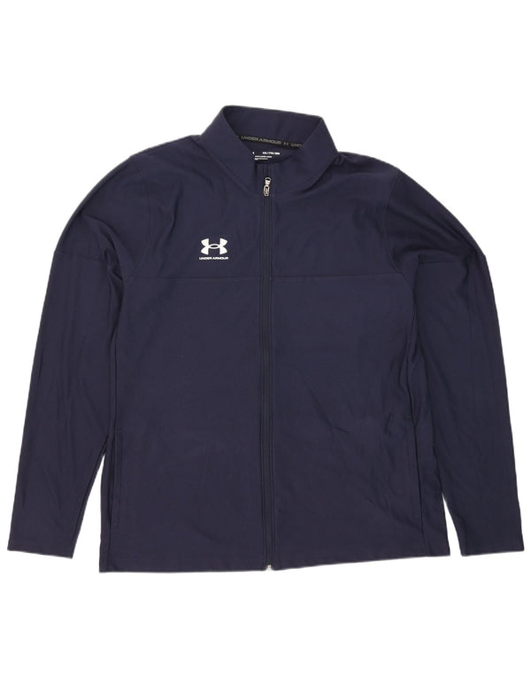 Under Armour Mens Tracksuit Top Jacket 2XL Navy Blue Polyester