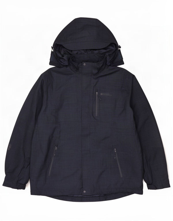 Jaqueta corta-vento masculina Mountain Warehouse com capuz UK 42 XL azul marinho