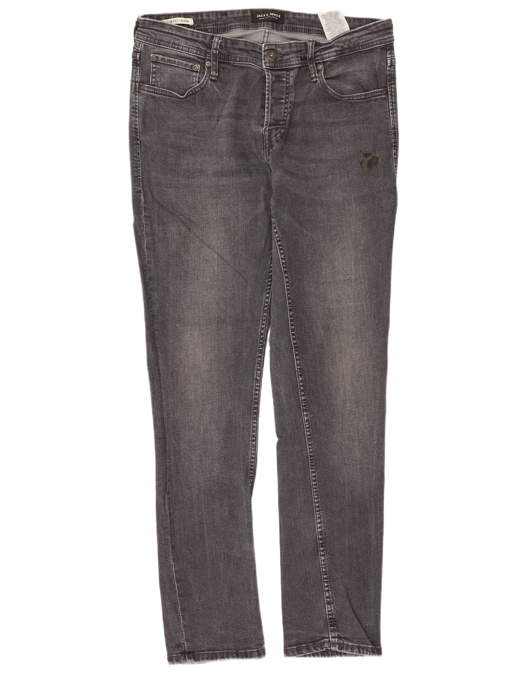 JACK & JONES Masculino GLENN Slim Jeans W32 L32 Algodão Cinza